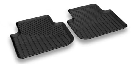 Audi 83H061511 Gummi Fußmatten Allwettermatten 2X Gummimatten hinten, schwarz