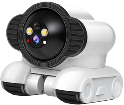 LeeQinersw Robot Camera on Wheels Moving Pet Cameras with 2 Way Talk Portable for Pet Cats Dogs, WiFi