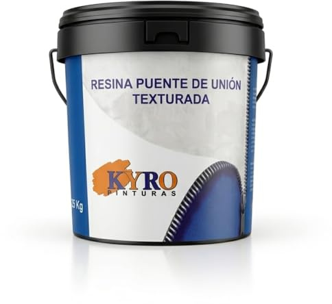 KYRO PINTURAS - Resina Puente de Unión Texturada - Imprimación Alta Adherencia para Morteros y Hormigón - Color Azul Suave - 25kg, 5Kg, 1Kg (1 Kilogramo)
