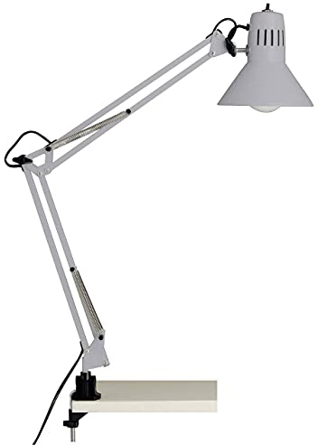 BRILLIANT Lampe, Hobby Schreibtischklemmleuchte titan, Metall, 1x A60, E27, 40W,Normallampen (nicht enthalten)