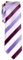 Retreez Cravate Fine Slim À rayures Trois Couleurs Tissée en Microfibres de violet