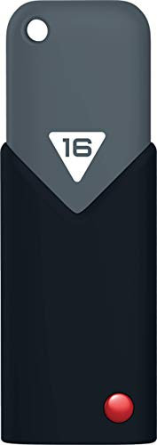Emtec ECMMD16GB103 - Clé USB - 3.0 (3.1) - Série Design - Collection Click B100 - 16 Go Gris Foncé - performance 100Mo/s avec logiciel de sécurité