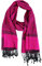 PASKMLNA Pashmina-Schal, Paisleymuster, Jacquard, Stola, Hotpink, Schwarz, Large