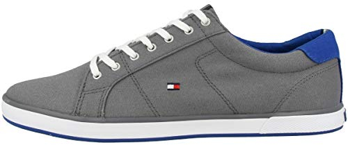 Tommy Hilfiger Herren Vulcanized Sneaker Schuhe, Grau (Steel Grey), 47