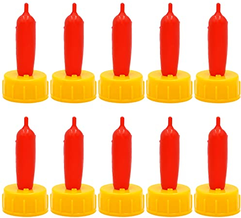 Milchtrink-Nippel aus weichem Gummi für Saugerfutter, ideal für verwaiste Lämmer, Schafe, Welpen, Fohlen, Kälber, einfach aufschraubbare Flasche, 10 Stück