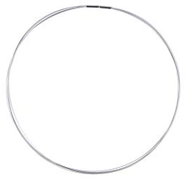 TIABELLE – Damen Drahtcollier 5-reihig Kunsttoffummantelter Edelstahl mit Titanverschluss Länge 50 cm