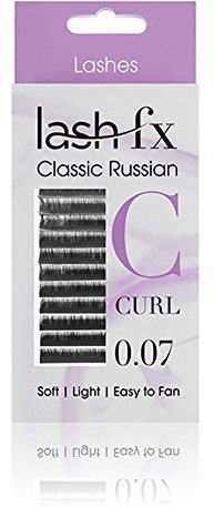 Lash FX C Curl Russian Volume 0.05 mm Lightweight False Eyelashes - 11 mm
