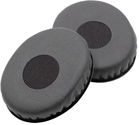 vhbw Ohrpolster Ersatz Polster kompatibel mit Sennheiser HD218, HD219, HD220, HD228, HD229 Kopfhörer Headset, Schwarz