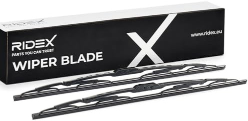 RIDEX Scheibenwischer Set Wischerblätter Satz ohne Spoiler Vorne Länge 1: 550mm Länge 2: 550mm Bügelwischblatt Kompatibel mit MERCEDES-BENZ M-Klasse W164 Hakenbefestigung 298W0171