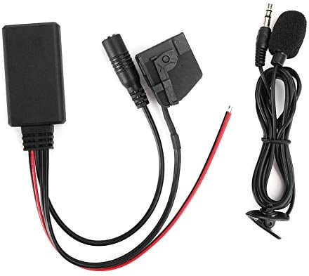 KIMISS Bluetooth Wireless o Adapter,Duokon 18Pin MFD2 RNS2 Bluetooth Adapter Radio Drahtloses Aux-Kabel Passend für Sitz Altea ToDiodenanzeigeo