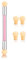 Mnrkaoic Nail Art Brosse Éponge, Double Tête Éponge Brosse à Ongles Dégradé Nail Art Brosse pour DIY (avec 4 éponge tête Remplacement)