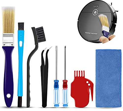 Midukit Staubsaugeraufsätze Zubehör für Roboter-Staubsauger, Reinigungsbürste Rolle Reinigungswerkzeug Ersatzteile, Teile-Set Werkzeug für Staubsauger Ersatz inklusive Staubsaugertuch