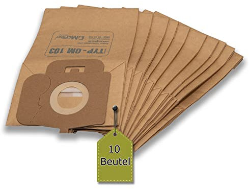 10 Staubsaugerbeutel kompatibel mit HANSEATIC Comfort 700-1000 Watt, 10 Staubbeutel + 2 Mikro-Filter + 2 Motor-Filter, kompatibel mit Staubsaugerbeutel Swirl O91