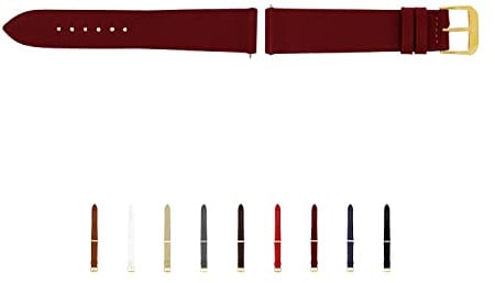 SELVA Uhrenarmband, 14-24 mm, Leder, zum Wechseln, Ersatzarmband für Smartwatch, Made in Germany