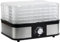 HOMCOM Disidratatore con regolatore di temperatura (35-70°C) a 5 piani, timer da 12 ore, per carne, frutta, animali domestici, in acciaio inox argento+trasparente, 32 x 25 x 29 cm
