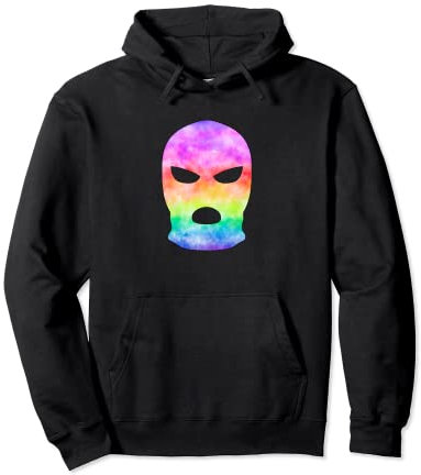 Batik-Ski-Maske Pullover Hoodie