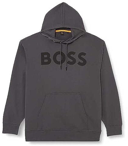 BOSS Men's WebasicHood Sweatshirt, Dark Grey22, S