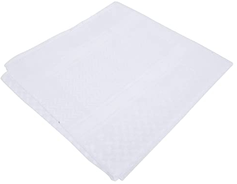 Hapivida Herren Muslim Hijab Kopftuch Schal 140x140cm Männer Hijab Kopftuch Arabische Decken Schals Turban Kopfbedeckungen Muslimische Headcover Muslim Kleidung Kopfkappe (Weißes Quadrat)