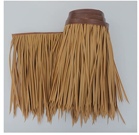 Simulation Thatch Roll Palm Thatch Roll PE Künstliche Stroh Prävention Antiseptische Isolierung Dach Gras Scenic Pavillon Dekoration Stroh Fake Gras Thatch Roll Feuer - 0.5X1m (1.64X3.28ft) (Color :