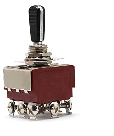 Interrupteur à Bouton-Poussoir Micro Interrupteur 16A250VAC on Off on 3 Positions Heavy Duty 9 borne à vis Voiture Auto Grand Interrupteur à Bascule Interrupteur à Bouton-Poussoir