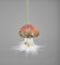 Light Pink Mushroom 6x7cm - Christmas Tree Hanging Decorations Festive Decorative Ornaments Fairy Tale Themed Xmas Tree Pendant