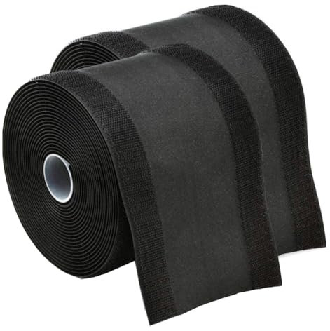 ZCVAcom Floor Cable Cover,Cable Grip Cords Cable Protector Cable Management,Office Area Special Wire Protection Sleeve (Black,39.37FT)