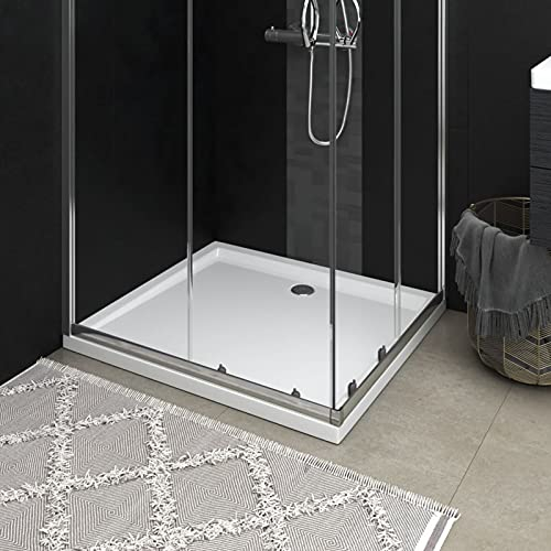 GuyAna Receveur de douche rectangulaire ABS Blanc 80x90 cm,Receveur de Douche,Bac de Douche,Base de Douche