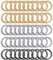 Oenothera 50 Stück 27mm Karabiner Rund, O-Ring Karabiner, Schlüsselringe Klein, für Bastelarbeiten, DIY Taschenringe Handwerk Machen, Taschenzubehör