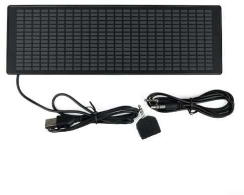 Oniissy LED-Musikspektrumanzeige, Musikspektrumanzeige, VU-Meter RGB-Audio-Pegel-Anzeige, bunte RGB-Anzeige, USB- oder 12-V-Netzteil (Drahtsteuerung), 1693847478