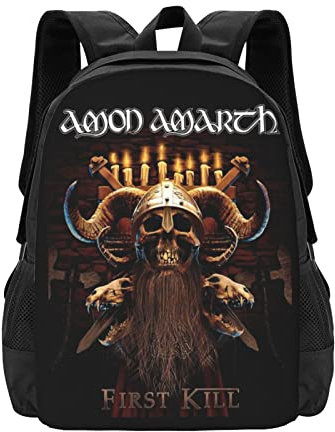 Amon Amarth Klassischer Basic-Reiserucksack, lässige Tagesrucksäcke für Damen und Herren, leichte Schul-Büchertasche, Computertasche