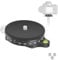 ARTCISE Camera Panoramic Panning Base with Style Plate, Panorama Head with Bubble Level for Tripod Monopod DSLR Cameras, Max load: 15kg/33lbs.