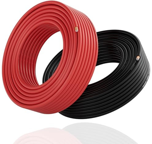 16 Gauge Wire (2-Pack Red/Black Each 100 FT), 16AWG CCA, Low Voltage Automotive Primary Harness Wire for Battery, Car Audio, Remote Trailer, Security Alarm, Hook Up Electrical Wires for DIY DC/AC