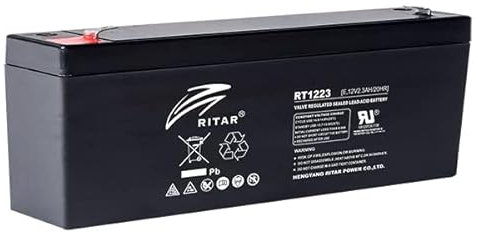 RITAR 12v 2.3ah / 2.1ah Rechargeable Burglar Alarm/Panel Battery