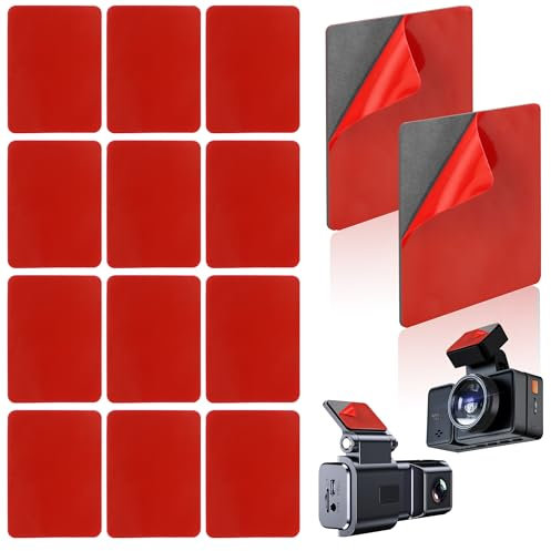 YiliYa Klebepads Doppelseitig 44 x 33 mm,20 Stück Doppelseitiges Klebeband aus Acrylschaum Dash Cam Ersatz-Klebepads Set für Action-Kamera und Dashcams