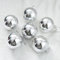 Weihnachtskugeln 6 Teiliges Christbaumkugeln Sales Galvanisiert Weihnachtsbaum Dekoration Set Baumkugeln Herbstdeko Innen Christmas Decorations Glänzend für Baum Fall Decor Silber Black Friday