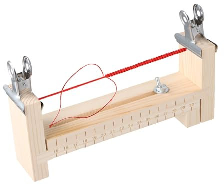 Dewocke Einstellbarer Paracord Armband Jig, Holzrahmen DIY Flechtwerkzeug mit 2 Clips für Armbandherstellung, Armband Maker, Knüpfhilfe für Paracord, Halsbänder und Armbänder