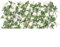 CWOQOCW Treillis de jardin extensible en bois avec feuilles artificielles et fleurs - Clôture brise-vue pour balcon, cour, terrasse - Décoration murale (blanc)
