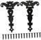 Didiseaon 2pièces Charnières De Portail Charnières Ancien Pour Portes Bois Quincaillerie De Clôture Et Portails Résistantes Et Faciles à Installer