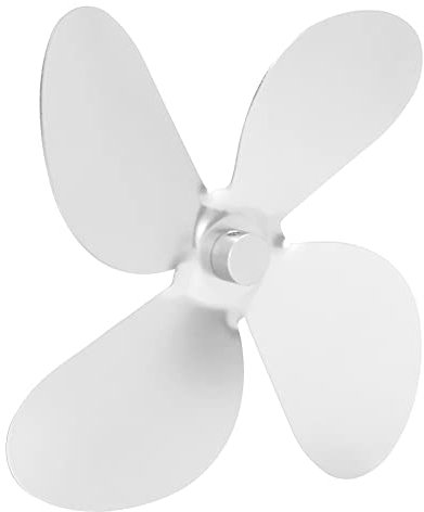 Yctze Aluminium Alloy 4 Blades Stove Fan Set Kit with Hex Wrench for Easy Replacement (Silver)