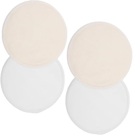 JECOMPRIS 4 Coppette Assorbilatte Lavabili Riutilizzabili e Impermeabili per Allattamento e Comfort delle Mamme Assorbono Efficacemente Perdite