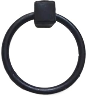 IZHAOGJING Türklopfer, TüRklopfer Aus Gusseisen Antiker Türklopfergriff aus Gusseisen, einfacher Torring aus Holz, schwarzer Knauf, Griffdurchmesser 11,5/16,5 cm(Diameter 11.5cm)
