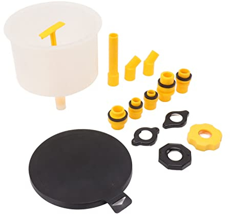 Eminchu 15Pcs Radiator Coolant Filling Funnel Kit, Spill Proof Filling Tool, Reinforced Funnel with Switch, Ideal for Universal Cooling System, Engine Flushing & Radiator Flushing
