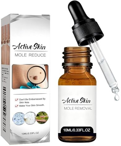 Acción para eliminar acrocordones – Pipeta de precisión para rostro y cuerpo | Eliminación específica de verrugas plantares, vulgares y planas | Fórmula suave con, Sin Dolor | Formato de viaje (10 ml)