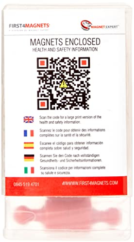 Red Skittle Magnet for Fridge, Office, Whiteboard, Noticeboard, Filing Cabinet - 12mm dia x 21mm tall - Pack of 12