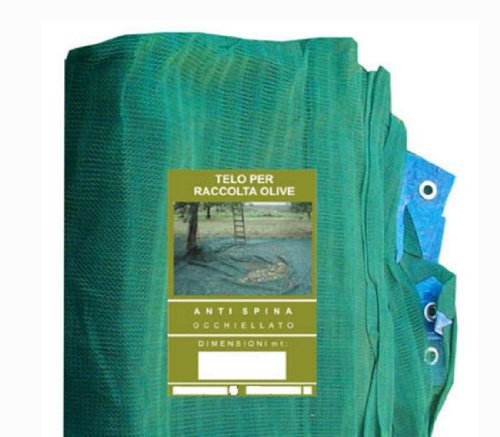Rete Telo MT 8 X 8 con Apertura Centrale Raccolta per Olive ANTISPINA Angolo Rinforzato