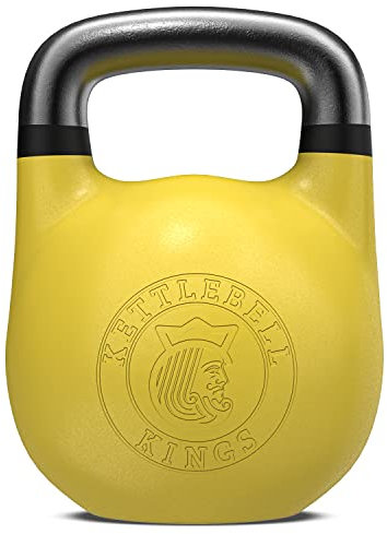Kettlebell Kings | Competition Kettlebell Weights For Women & Men | Designed For Comfort in High Repetition Workouts | Superior Balance For Better Workouts (16 KG)