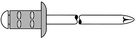 PolyGrip Blindniete Alu/Nirosta 3,2 x 11 RAL 7016 Anthrazitgrau mm, 1000 Stück, (1446510)