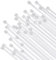 300mm Zip Cable Ties (100 Pack), 18kgs Tensile Strength - Heavy Duty White, Self-Locking Premium Nylon Cable Wire Ties for Indoor and Outdoor by Bolt Dropper