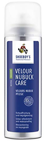Shoeboy 's Velours Nubuk Pflege Spray, schwarz, 200 ml