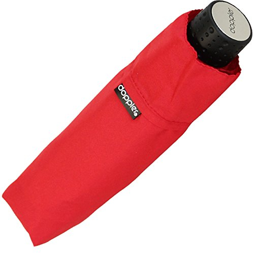 Doppler Regenschirm Mini- Taschenschirm Havanna Stick - sturmfest Uni rot